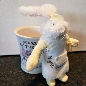 Bunnies by the Bay drinking cup and adorable bunny rabbit stuffy.